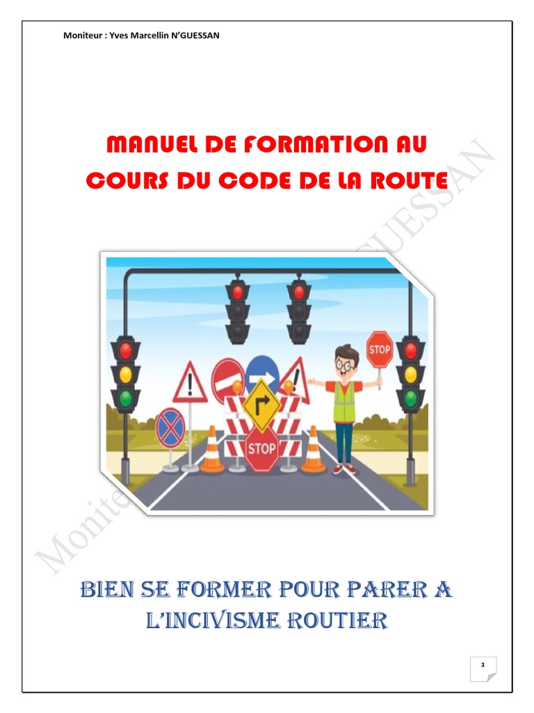 Manuel de formation au code de la route | PDF | Feu de circulation ...