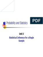 Unit 3 - Statistical Inference For A Single Sample