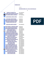 Asistencias de Estudiantes B31