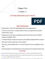 Chapter Two Lecture -3: DFA State Minimization and λ-removal