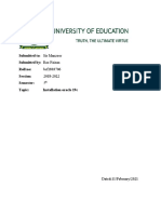 Submitted To: Sir Manzoor Submitted By: Rao Faizan Roll No: bsf1803706 Session: 2018-2022 Semester: 5 Topic: Installation Oracle 19c