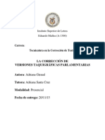 La corrección de versiones taquigráficas parlamentarias