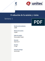 Tarea 1.1 Evaluacion de La Mision y Vision