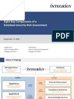 Integrigy - Eight Key Components of A Database Security Risk Assessment