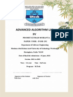 Advanced Algorithm Lab: Promit Kumar Mohanta Paper Code:-Pgse-292