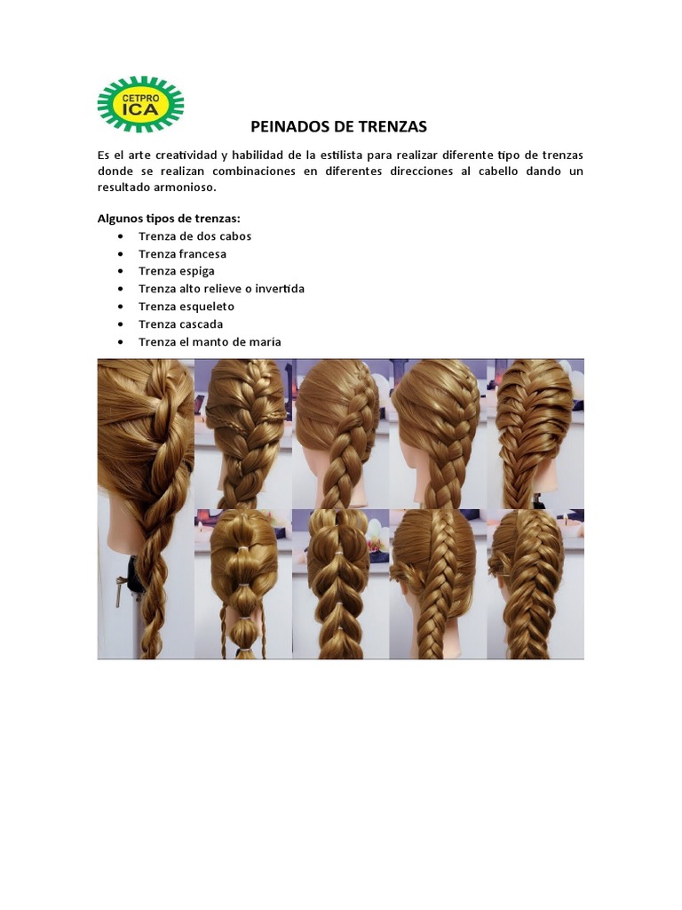 Peinados de Trenzas | PDF