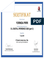 E-CERTIFICATE E-L DIGITAL XPERIENCE 2020 Part 3