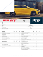 MG GT Ficha Tecnica