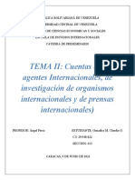 Cuentas de Agentes Internacionales