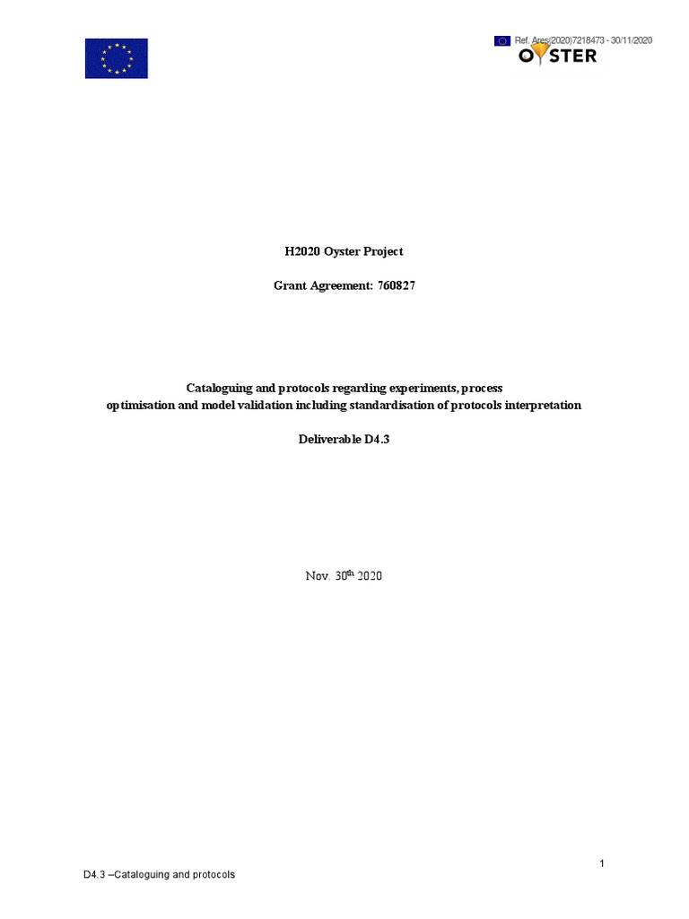 Presentation Oyster Project PDF Atomic Force Microscopy Materials