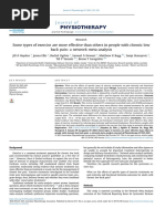 Some Types of Exercise Are More Effective Than Others in People With Chronic Low Back Pain: A Network Meta-Analysis