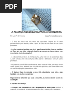 A ALIANÇA NECESSÁRIA PARA A CONQUISTA