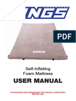 User Manual: Self-Inflating Foam Mattress