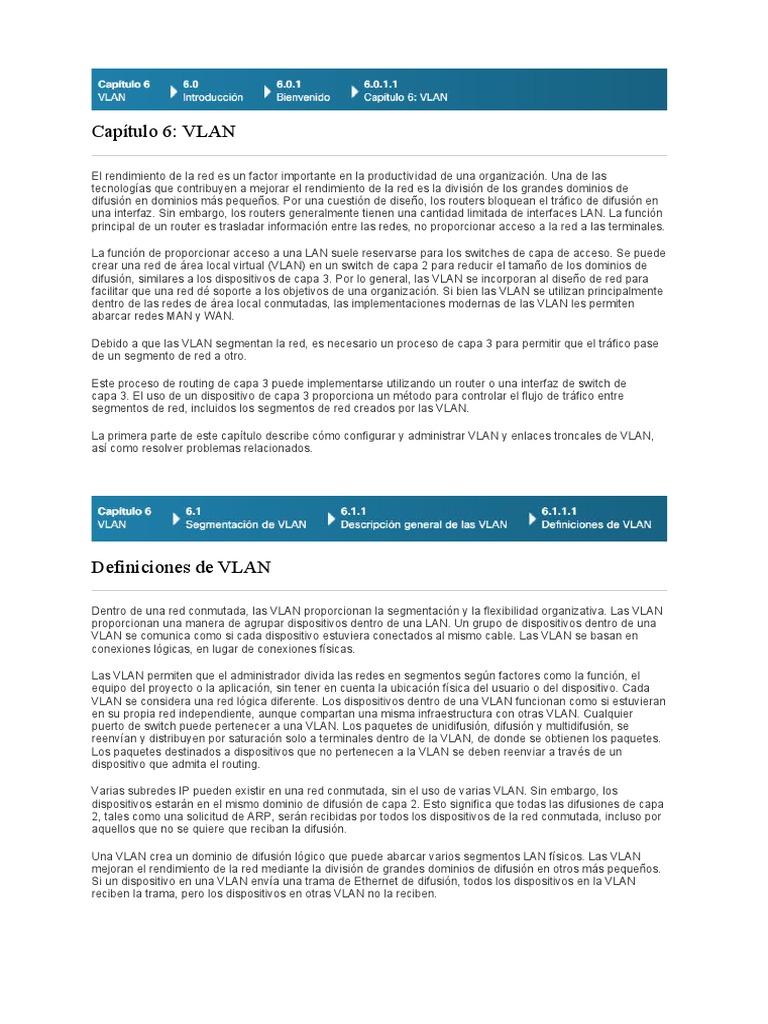 VLAN | PDF | Conmutador de red | Red de computadoras
