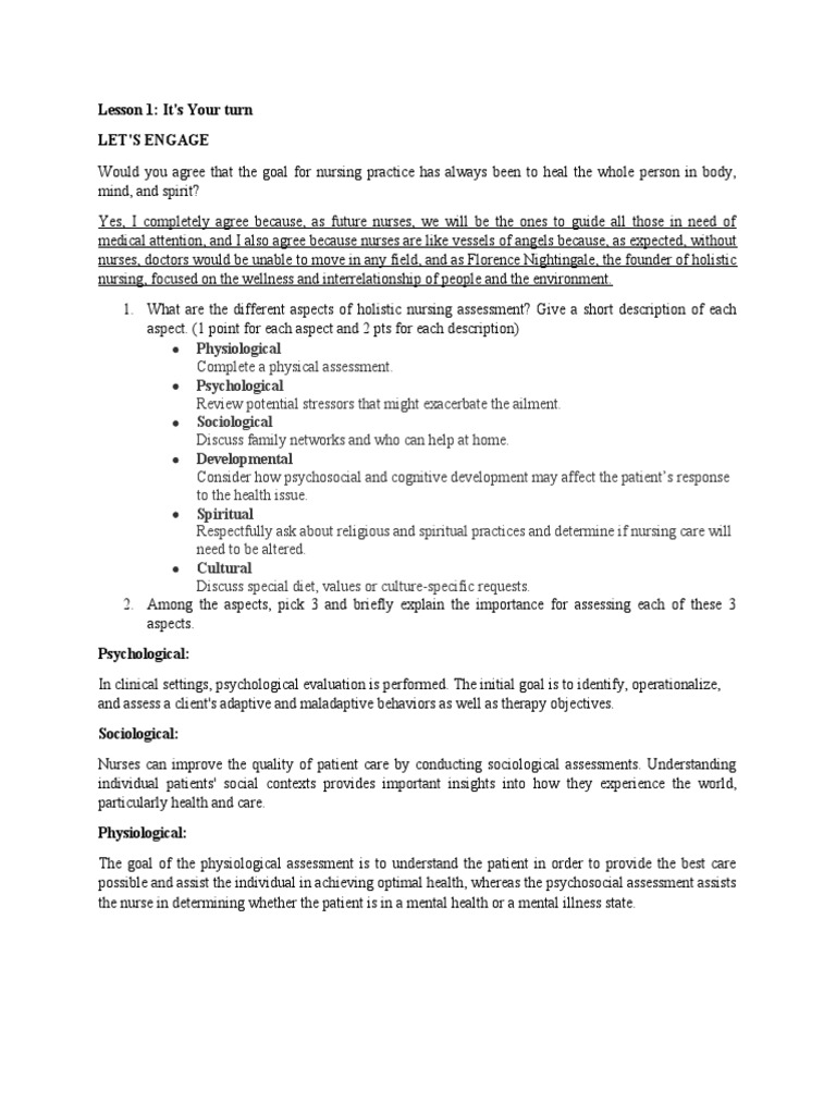 Health Assessment Module 3 | PDF | Nursing | Psychology