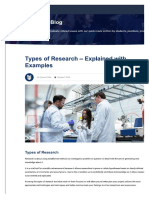 Types of Research - Explained With Examples