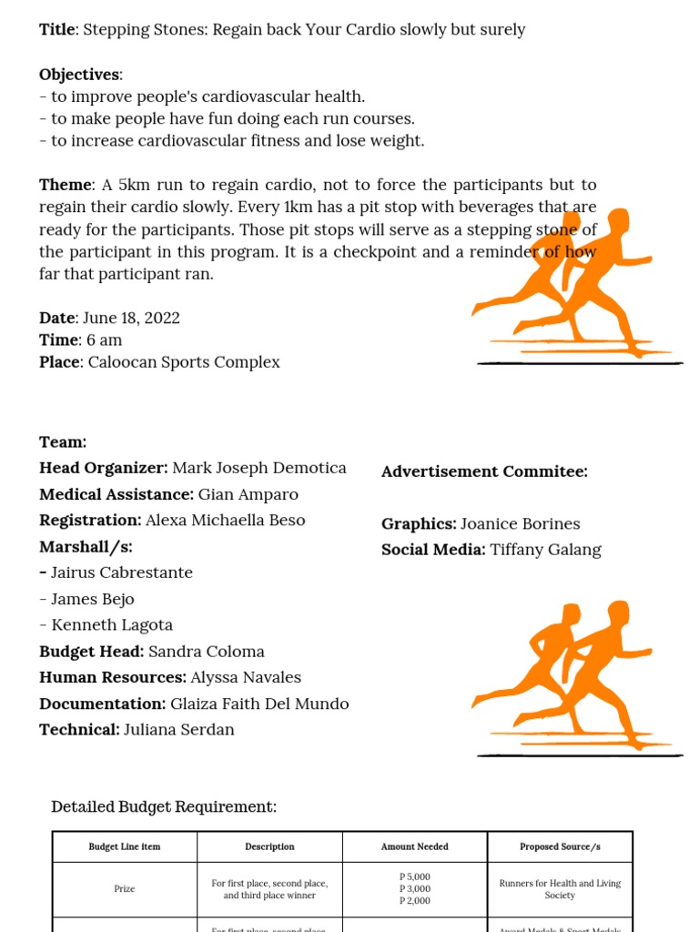 GROUP 4 - Run For A Cause Fitness Event | PDF | Health Sciences