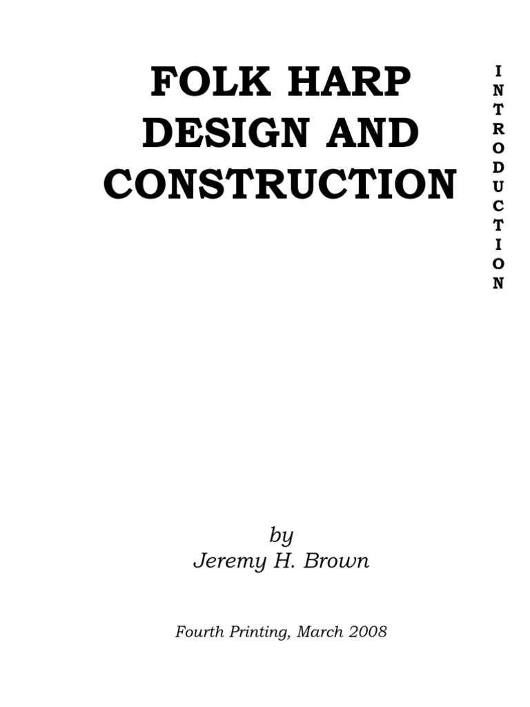 Folk Harp Design and Construction PDF