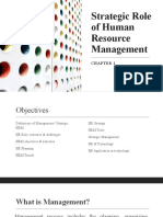 Strategic Role of Human Resource Management