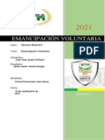 Emancipación Voluntaria - Tercer Parcial - Denis Varela