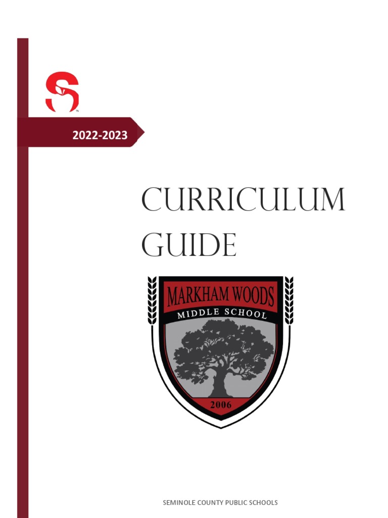 Markham Woods Middle School Curriculum Guide | PDF | Equations | Curriculum