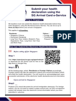 Submit Your Health Declaration Using The SG Arrival Card E-Service
