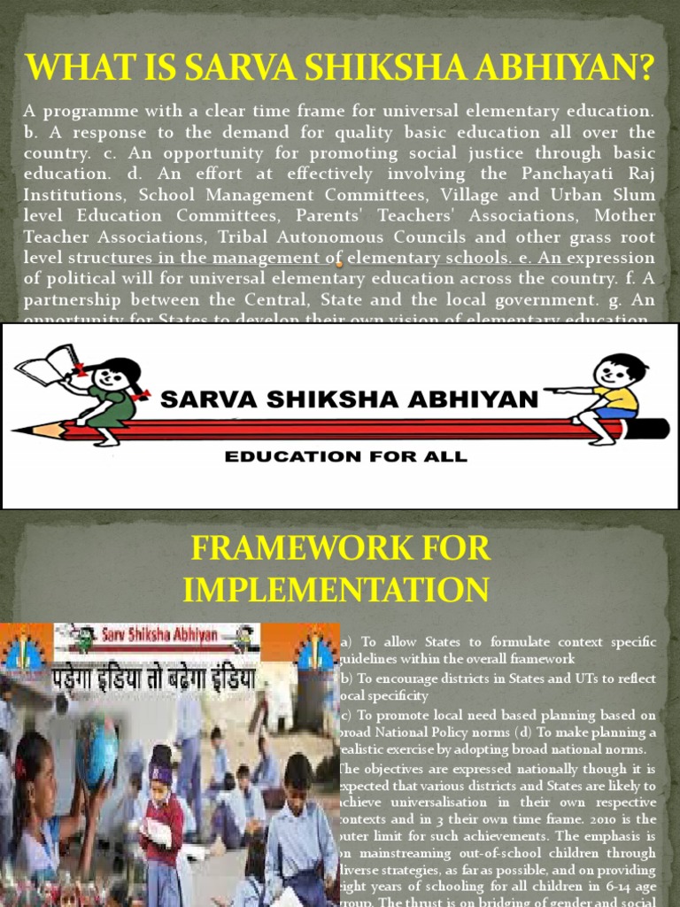 What Is Sarva Shiksha Abhiyan? PDF