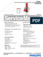 HR1855/90 Juicer Technical Manual