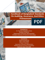 Handbook of Bangladesh Standards On Auditing, Assurance, and Ethics Pronouncements