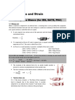 Stress and Strain: Theory at A Glance (For IES, GATE, PSU)