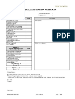 Performance Evaluation Form - Karyawan