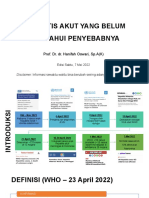 Hepatitis Akut Yang Belum Diketahui Penyebabnya Untuk IDAI