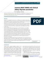 (20493614 - Endocrine Connections) Relationship Between BRAF V600E and Clinical Features in Papillary Thyroid Carcinoma