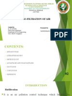 Bio-Filtration of Air: Govt. Sri Krishna Rajendra Silver Jubilee Technological Institute