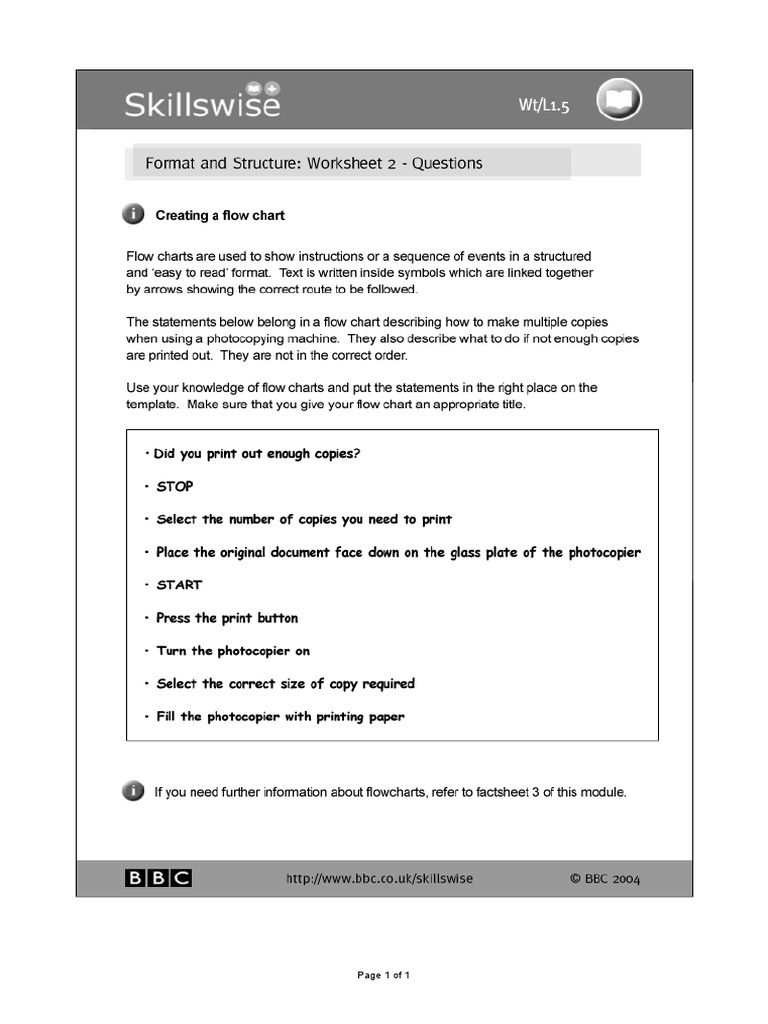 bbc-skillswise-format-and-structure-worksheet-2-creating-a-flowchart-pdf