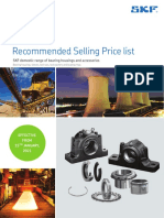 SKF Range of Housings and Accessories RSP Pricelist Effetive 15 January 2021