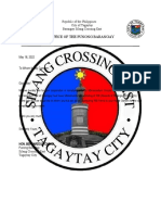 Barangay Silang Crossing East RBI Form Distribution Notice