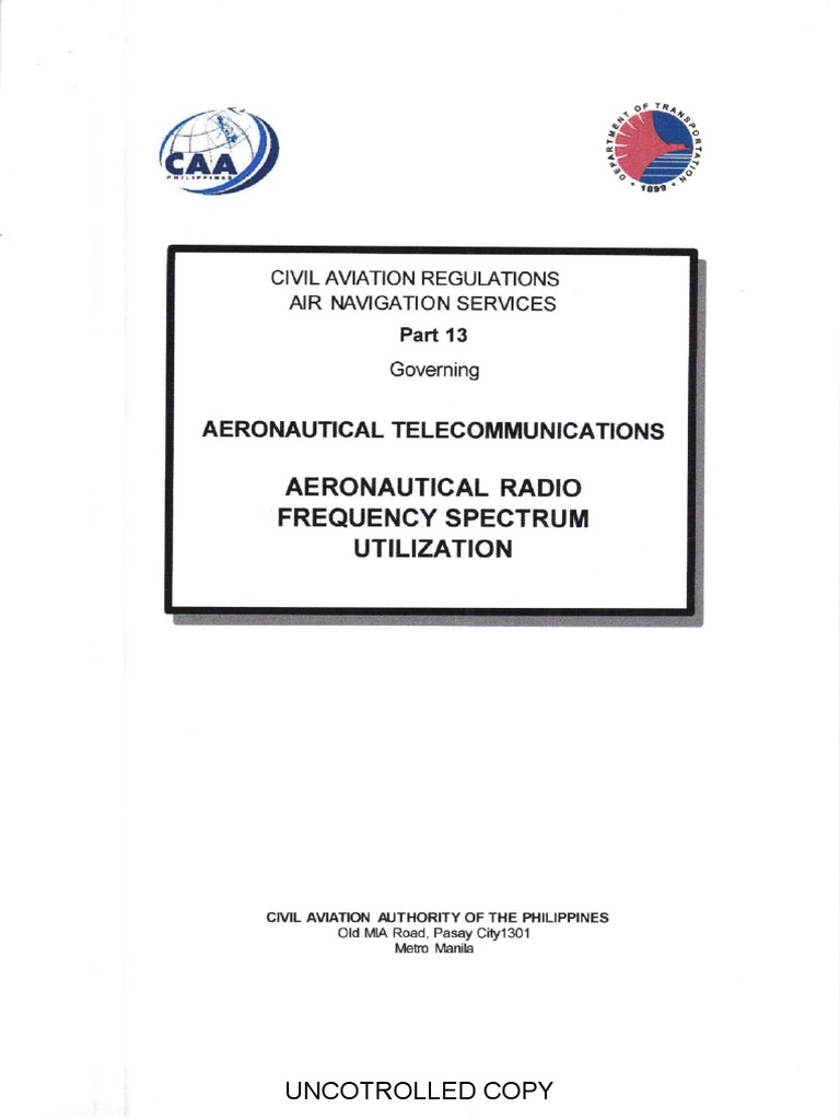 CAR ANS Part 13 Aeronautical Governing Aeronautical