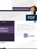 Numpy Training For Beginners