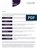 Values & Ethics Key Learning Points