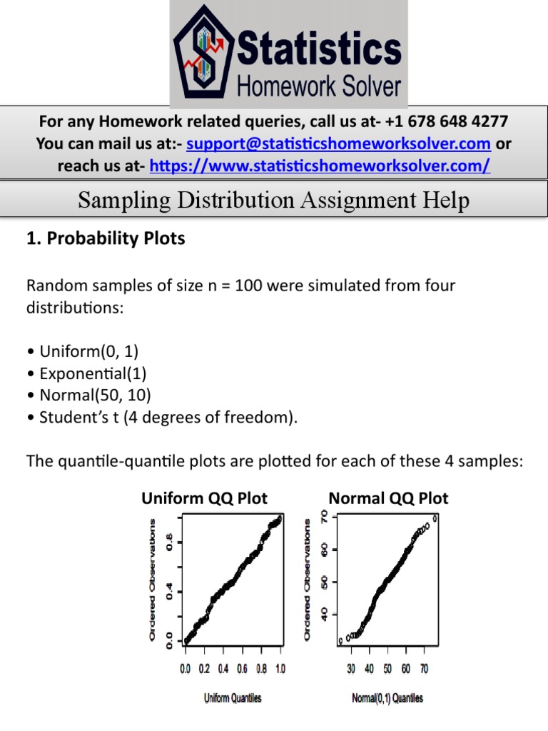 Sampling Distribution Assignment Help | PDF | Beta (Finance) | Probability