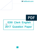 Idbi Clerk English 2017 Question Paper 1 48184285