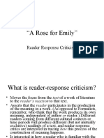 A Rose For Emily and Reader Response 2