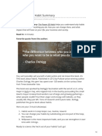 The Power of Habit PDF Summary