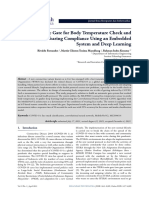 Automatic Gate For Body Temperature Check and Masks Wearing Compliance Using An Embedded System and Deep Learning