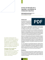 Servicio de Valoración de La Seguridad y Accesibilidad de Instalaciones Deportivas