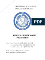 1.3.1 Estimación de Presupuestos