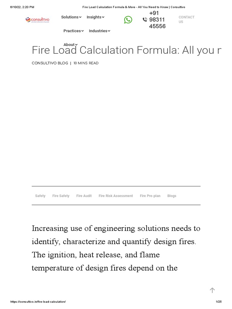 Fire Load Calculation Formula & More All You Need To Know