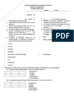 Examen Segundo Parcial - Biología