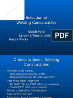Weld Consumable Selection
